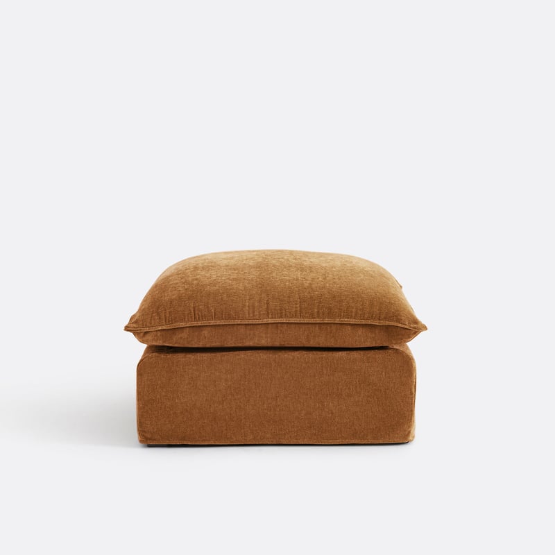 Hocker Odna, Abnehmbarer Bezug, Aus Meliertem Polyester