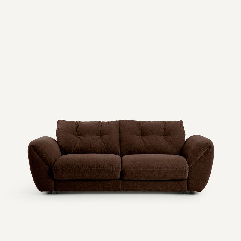Am.pm 3-sitziges Schlafsofa Edgar, Velours Chenille