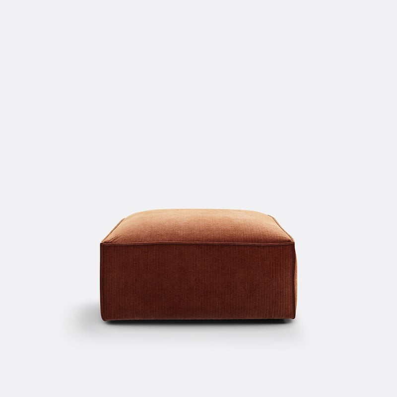 Hocker-element Seven, Vintage-cordsamt