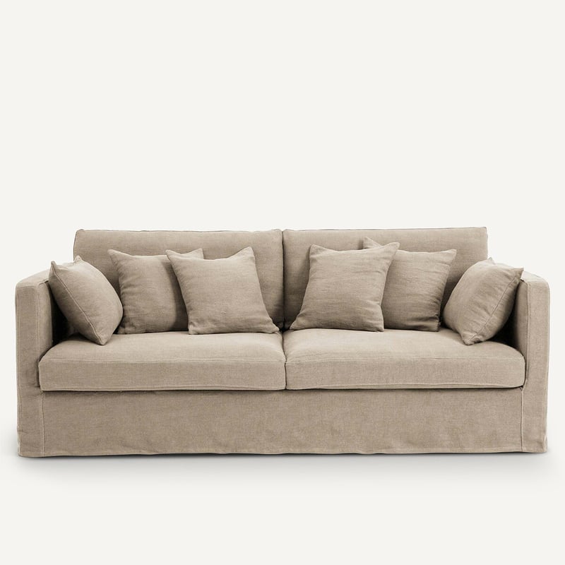 Am.pm 3-, 4- Oder 5-sitzer-sofa, Dickes Stonewashed-leinen, Neo Kinkajou