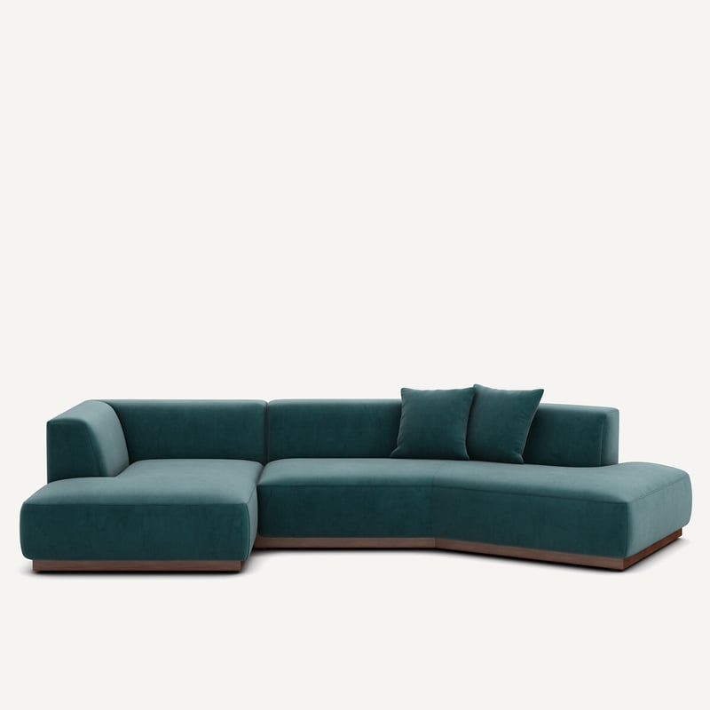 Am.pm Offenes Ecksofa Jacopo Mit Ecke Links, Samt
