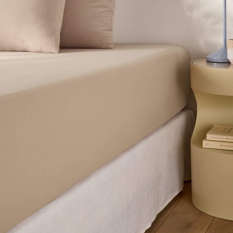 La Redoute Interieurs Fixleintuch Aus Gewaschener Mikrofaser, Recyceltem Polyester, Steghöhe 30 Cm