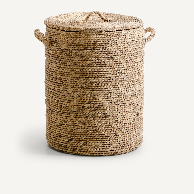Am.pm Runder Korb Lian, Wasserhyazinthe, H. 60 Cm