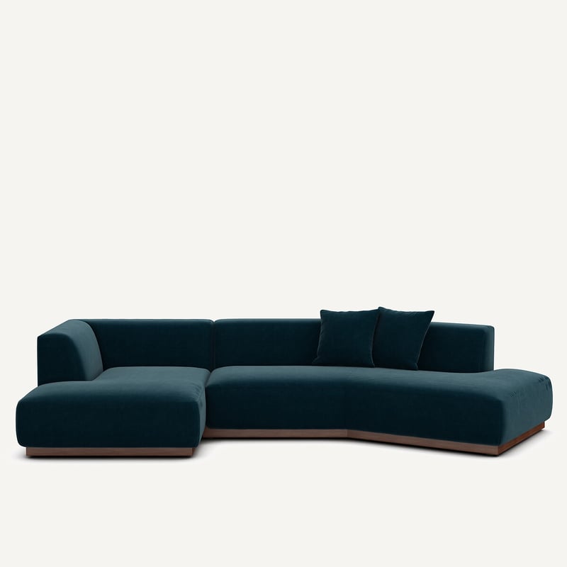Am.pm Offenes Ecksofa Jacopo Mit Ecke Links, Samt