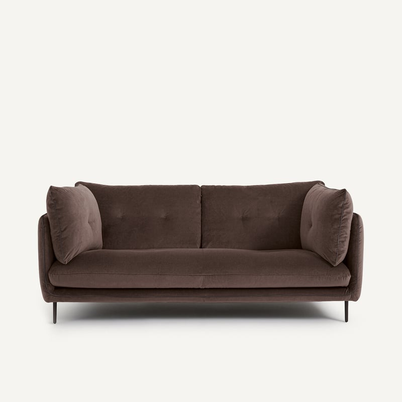 Am.pm Kompaktes Sofa Aus Leinenvelours, Botero