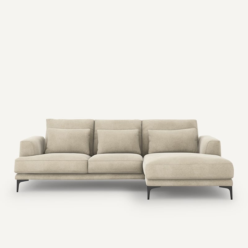 Am.pm Ecksofa Marsile Mit Ecke Rechts, Leinensamt