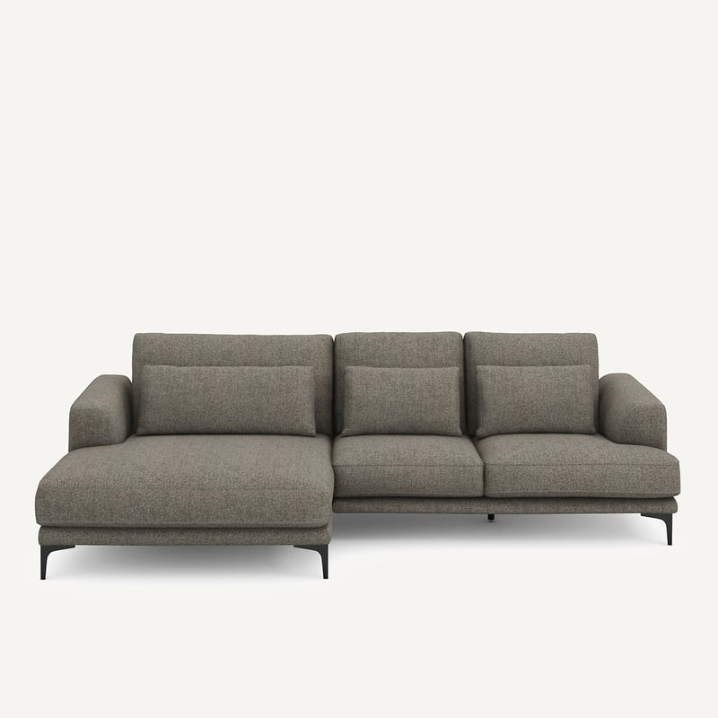 Am.pm Ecksofa Meridian Xl Links In Tweed, Marsile