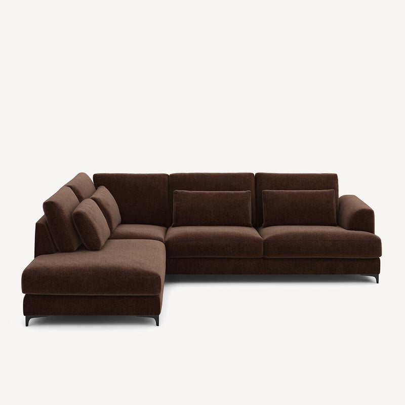 Am.pm Sofa Linke Ecke Conv Velours Chenille, Marsile