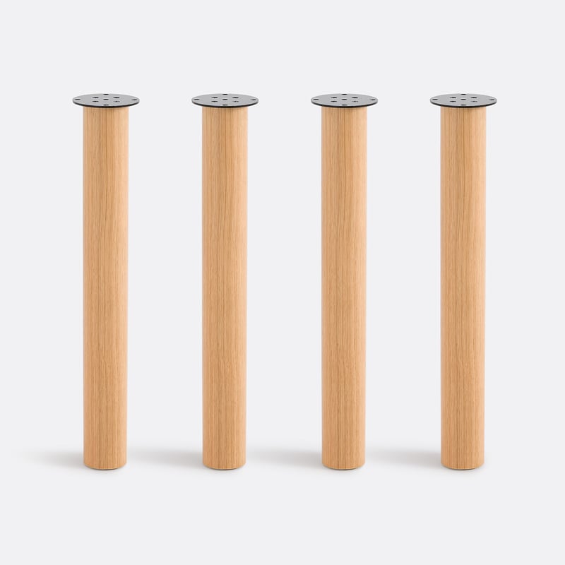 Set Alzar, Aus 4 Tischbeinen Zum Kombinieren, Furniert