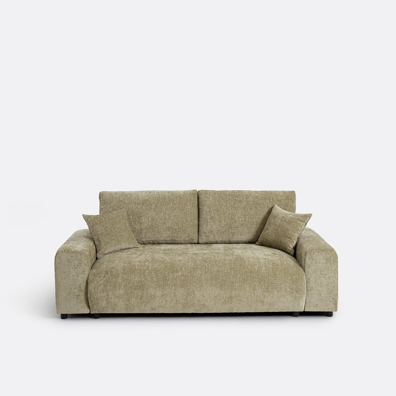 Gerades Sofa, 2-sitzig, Aus Geflammter Chenille, Galene