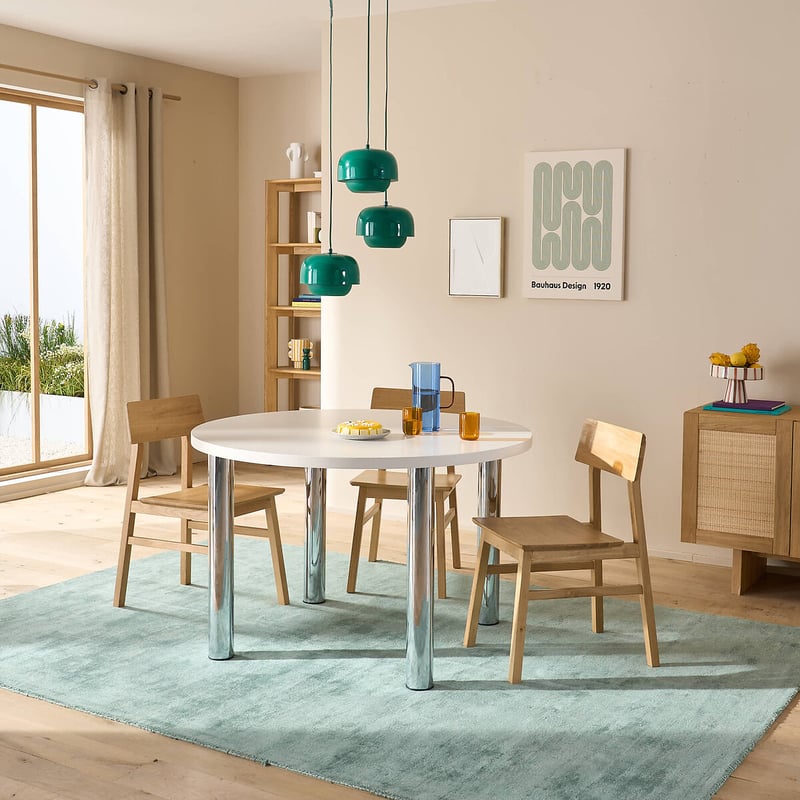 Runde Tischplatte Alzar Zum Selbstzusammenzustellen Eines Tisches Für 4 Bis 6 Gedecke