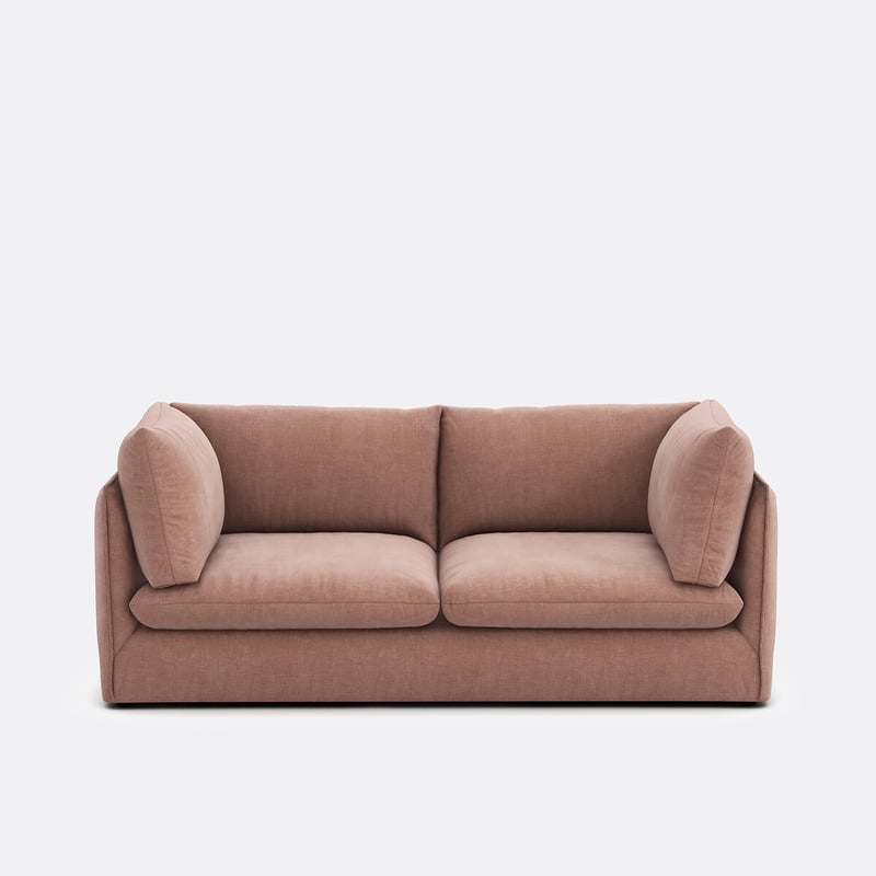 Gerades Sofa, 3-sitzer, Strukturstoff, Malo