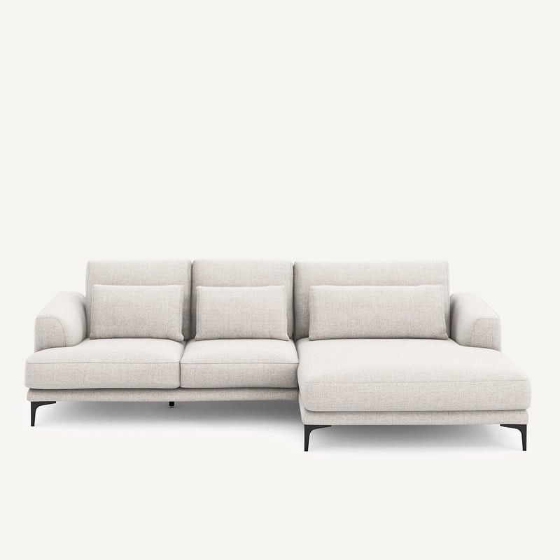 Am.pm Ecksofa, Meridian Xl Rechts, Aus Jaspé-stoff, Marsile