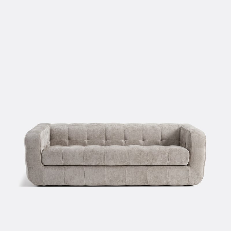 Gerades Sofa Pieta, 2- Oder 3-sitzer, Aus Dickem Samt