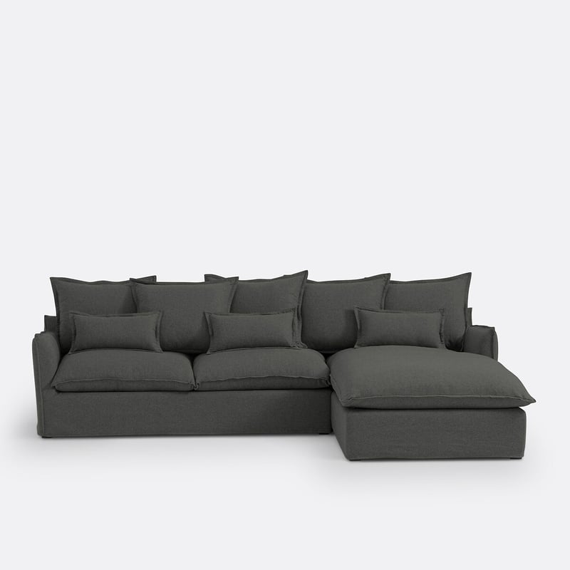 Bezug Für Ecksofa Odna Aus Polyester, Récamiere Rechts