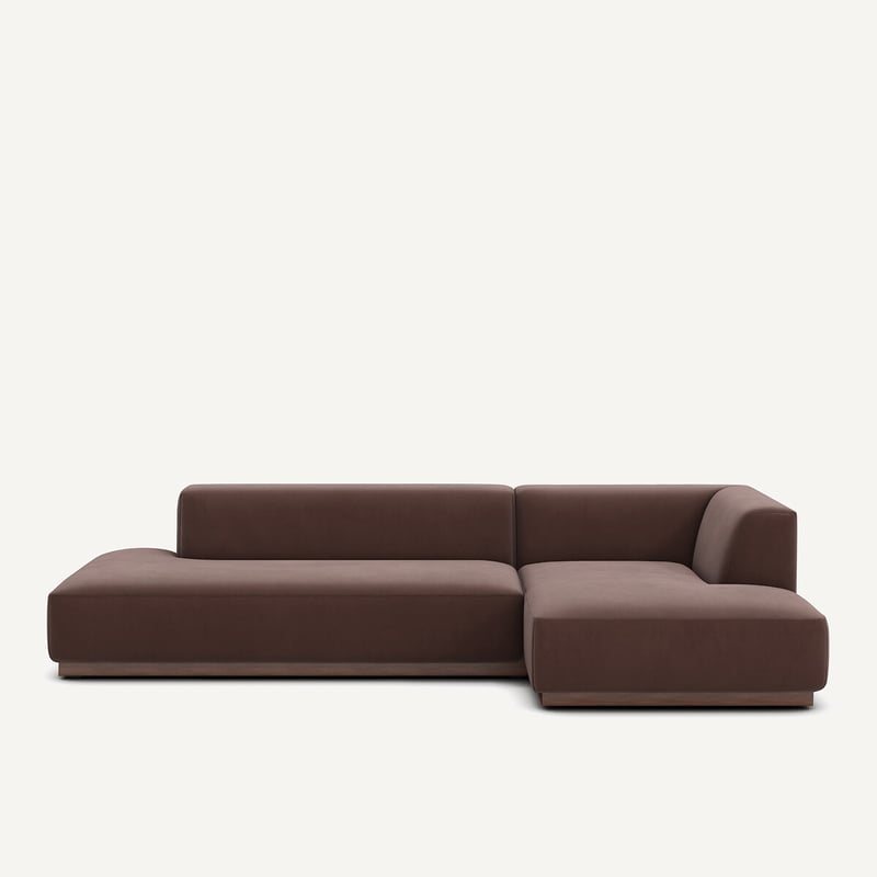 Am.pm Gerades Ecksofa Xl In Leinenvelours, Jacopo