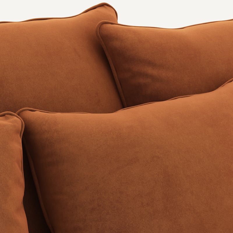 Am.pm Ecksofa, Aus Samt, Lazare