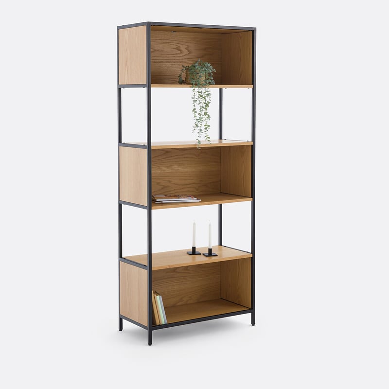 La Redoute Interieurs Modulares Bücherregal, 3 Boxen, Eichenfurnier, Volga