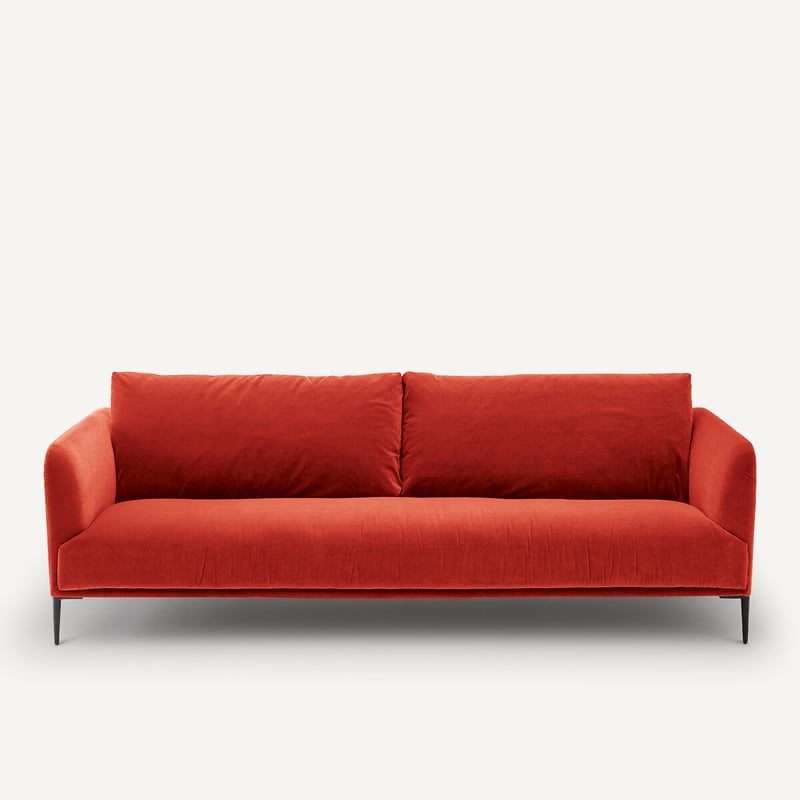Emmanuel Gallina X Am.pm 3- Oder 4-sitzer-sofa, Samt, Oscar, Design Emmanuel Gallina