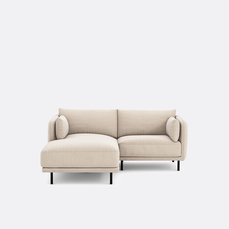 Ecksofa Victor, Links, 3-sitzer, Strukturgewebe