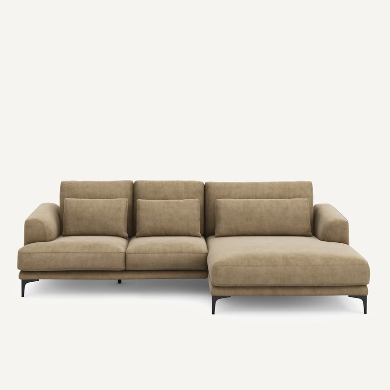 Am.pm Ecke Meridian Xl Rechts In Stonewashed Velours, Marsile