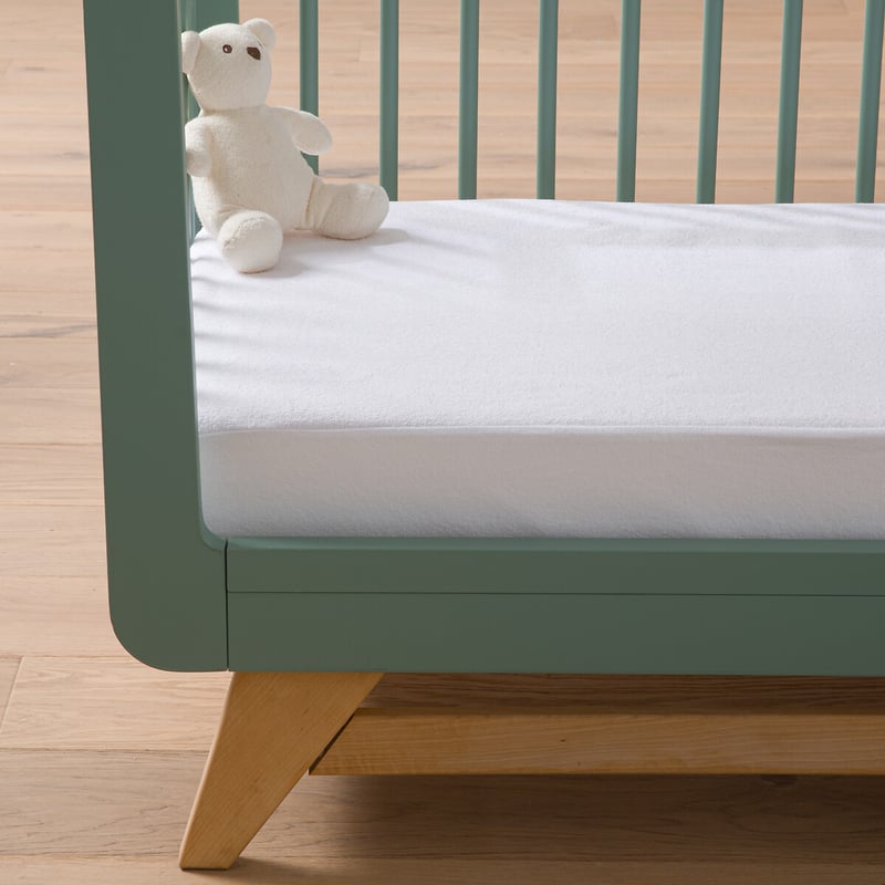 Matratzenschonbezug Für Babybetten, Aus Frottee, Antibakteriell Und Wasserabweisend