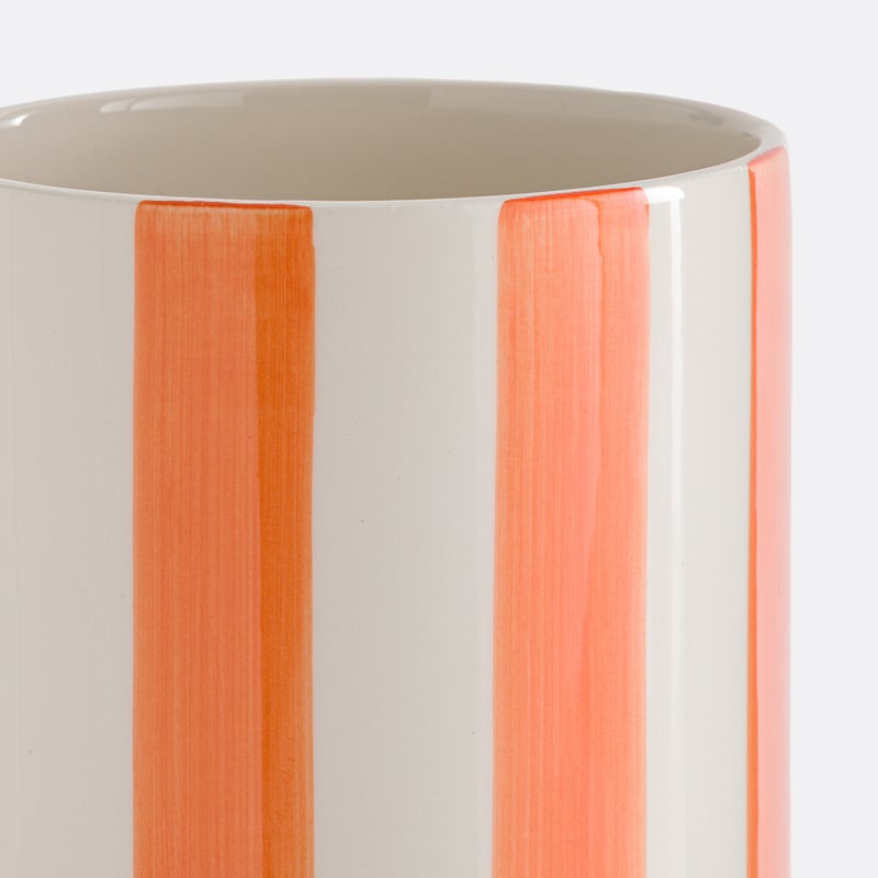 La Redoute Interieurs Vase Jaoma, Keramik Mit Streifenmuster, H. 25 Cm