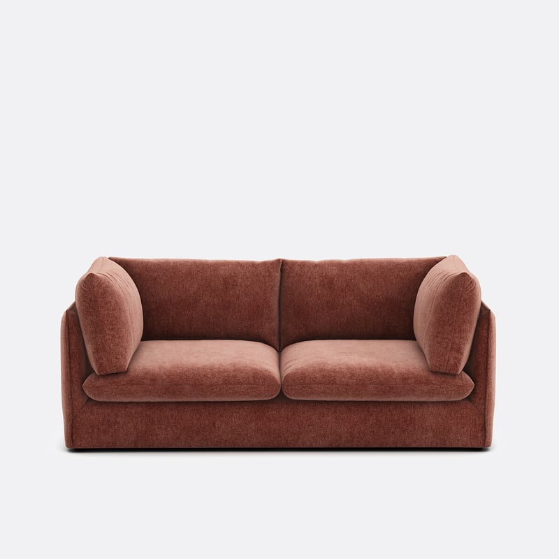 Sofa Malo, Rechtwinnklig, 3-sitzig, Aus Meliertem Polyester
