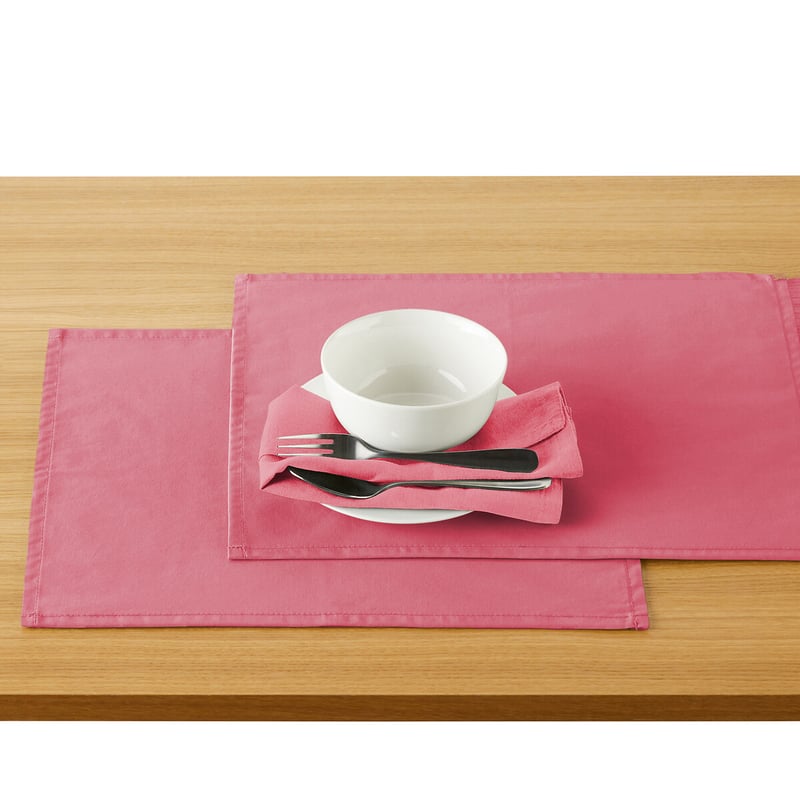 La Redoute Interieurs 2er-pack Beschichtete Tischsets Scénario, Weiche Baumwolle