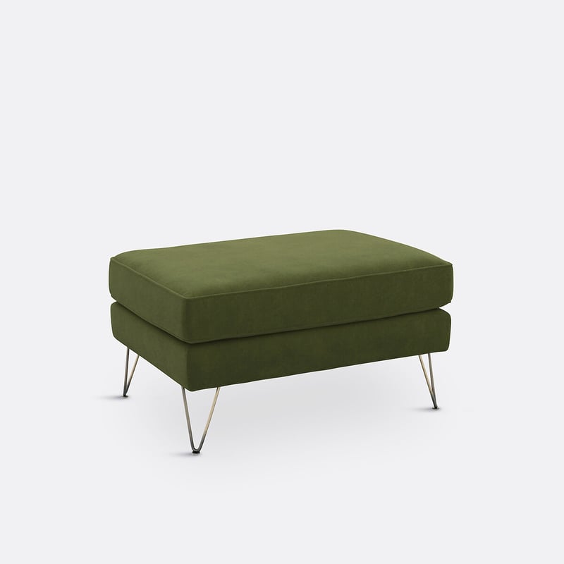 Polsterhocker Topim, Samt