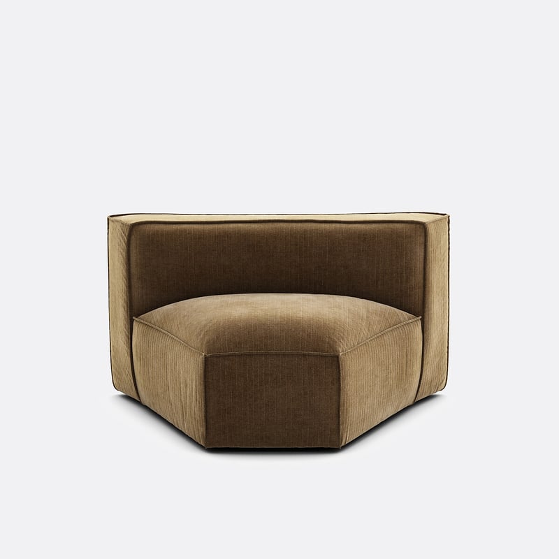 Offenes Eckelement Für Modulares Sofa Seven, Vintage-cord