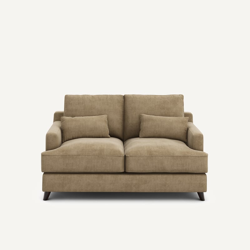 Am.pm Kompaktes 2-sitzer-sofa In Stonewashed Velours, Alwine