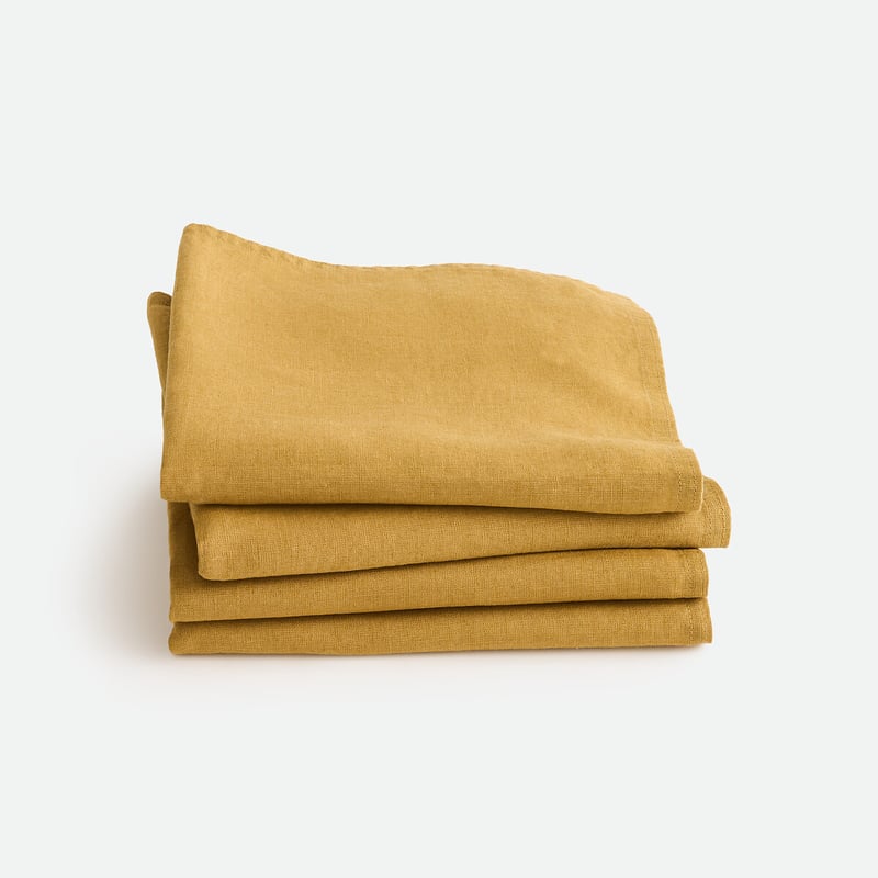 La Redoute Interieurs 4er-pack Servietten Victorine, Gewaschenes Leinen