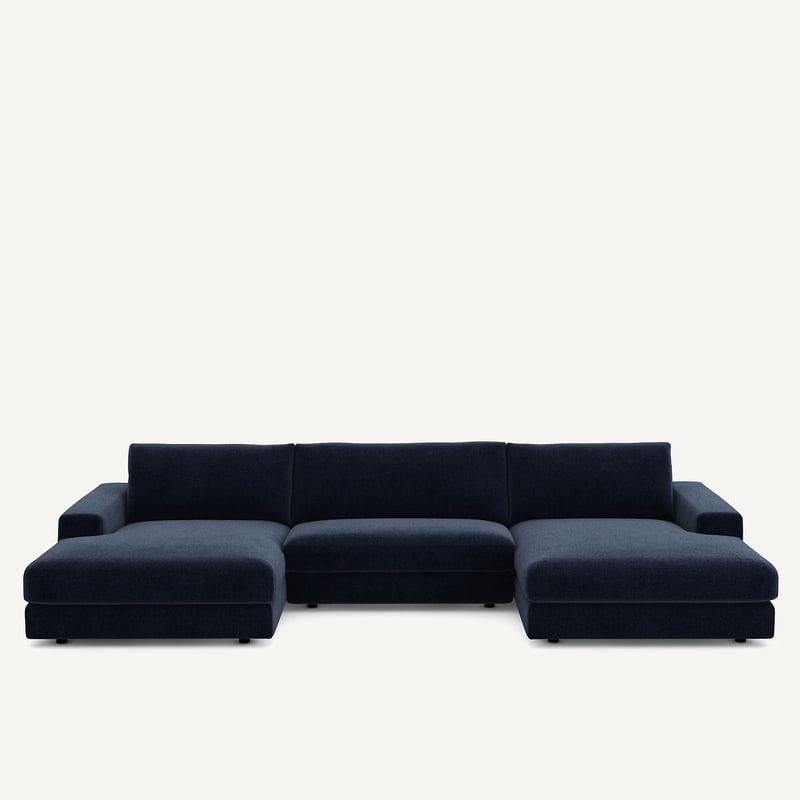 Am.pm Wohnlandschaft Skander, 5-sitzer, Chenille-velours