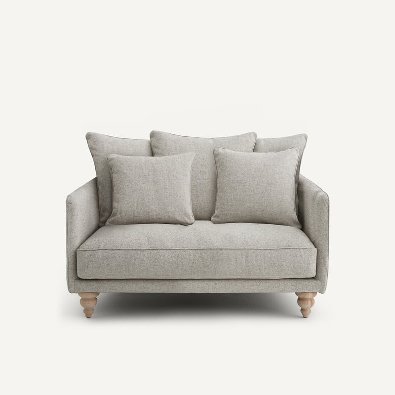 Am.pm Kompaktes 2-sitzer-sofa Aus Texturierter Viskose Und Leinen, Lazare