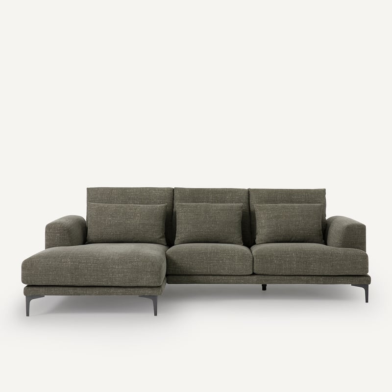 Am.pm Ecksofa Marsile Mit Ecke Links, Baumwolle/leinen