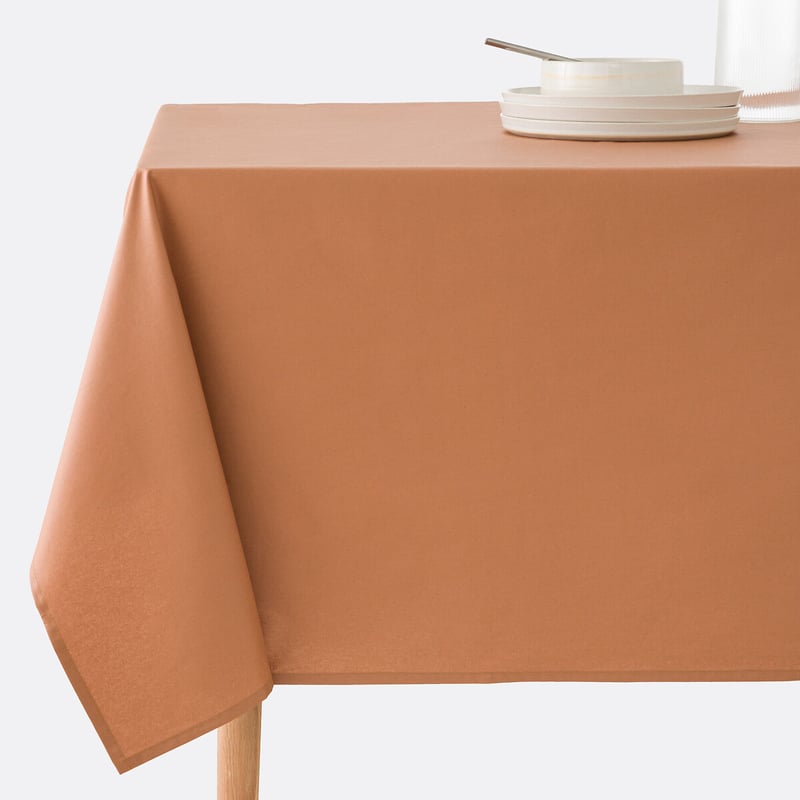 La Redoute Interieurs Beschichtete Tischdecke Scénario, Weiche Baumwolle