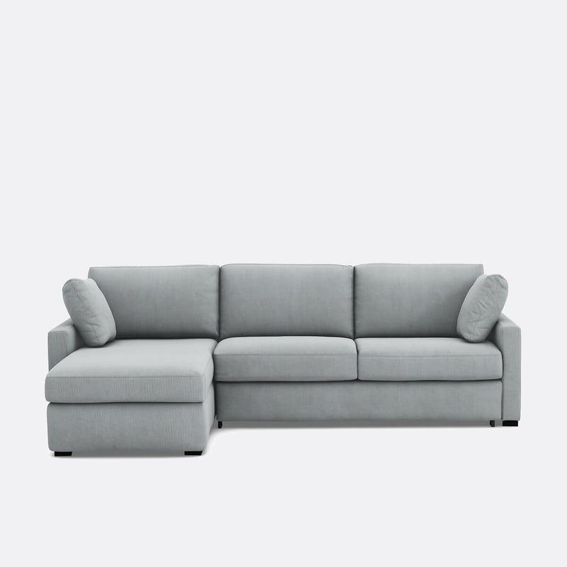 Eckschlafsofa Timorr, 4-sitzig, Cordsamt, Premium Hr-schaum