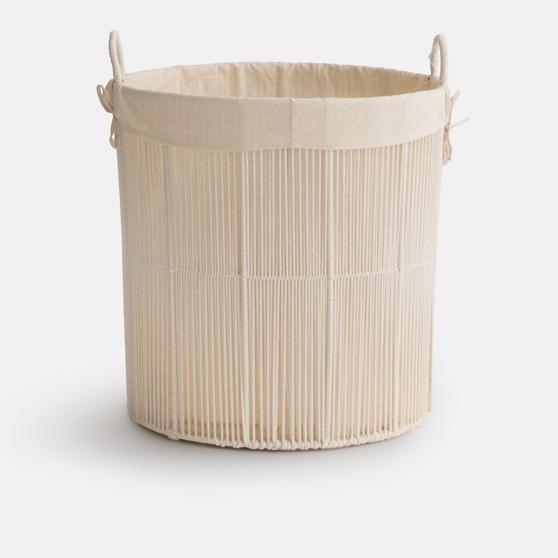 La Redoute Interieurs Wäschekorb Ellia Aus Baumwollkordel Mit 2 Griffen, Höhe 53 Cm