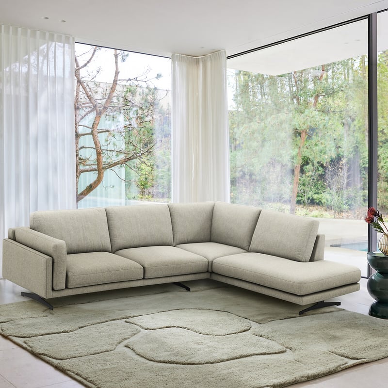 Am.pm Ecksofa César, Tweed-optik