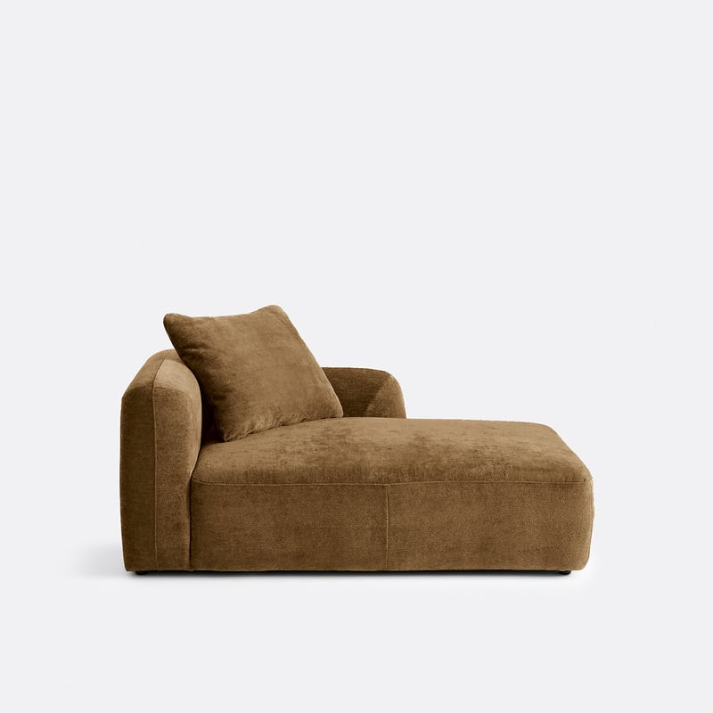 Chaiseöongue-element Rechts, Für Modulsofa, Aus Chenille-jacquard, Amad