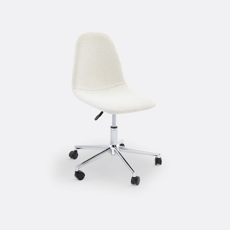 La Redoute Interieurs Schreibtischstuhl Lally, Bouclé