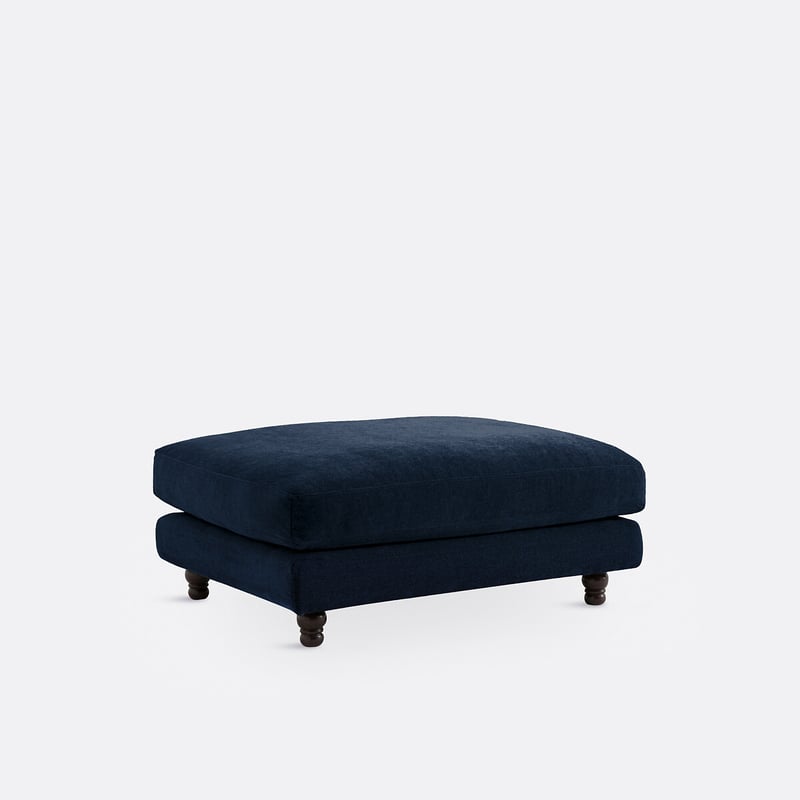 Polsterhocker Noon, Polyester Meliert