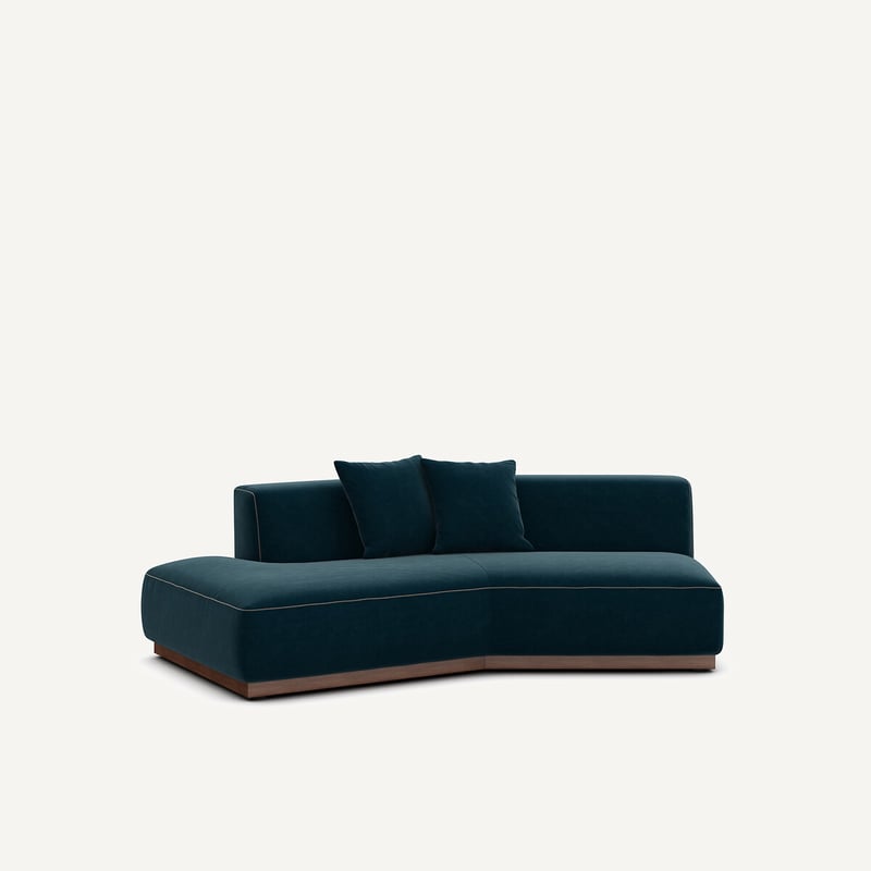 Am.pm Halbes Sofa Links In Samt, Jacopo