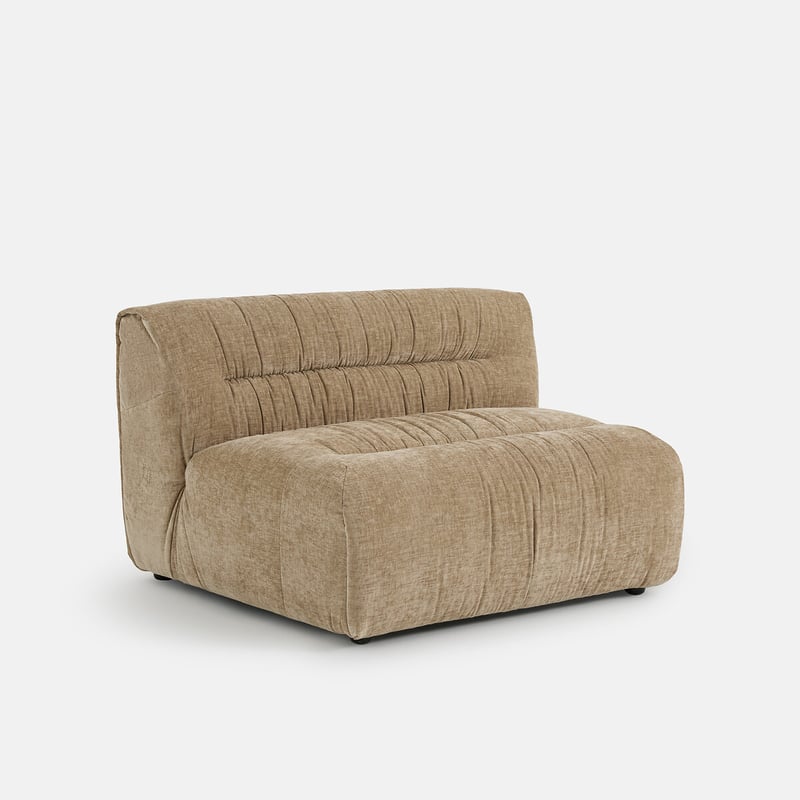 Sesselelement Für Ein Modulares Sofa, Aus Geflammter Chenille, Sweety