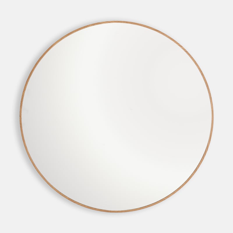 La Redoute Interieurs Runder Wandspiegel, Eiche Furniert, Durchmesser 100 Cm, Iodus