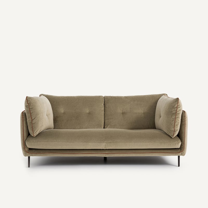 Am.pm Kompaktes Sofa Aus Leinenvelours, Botero