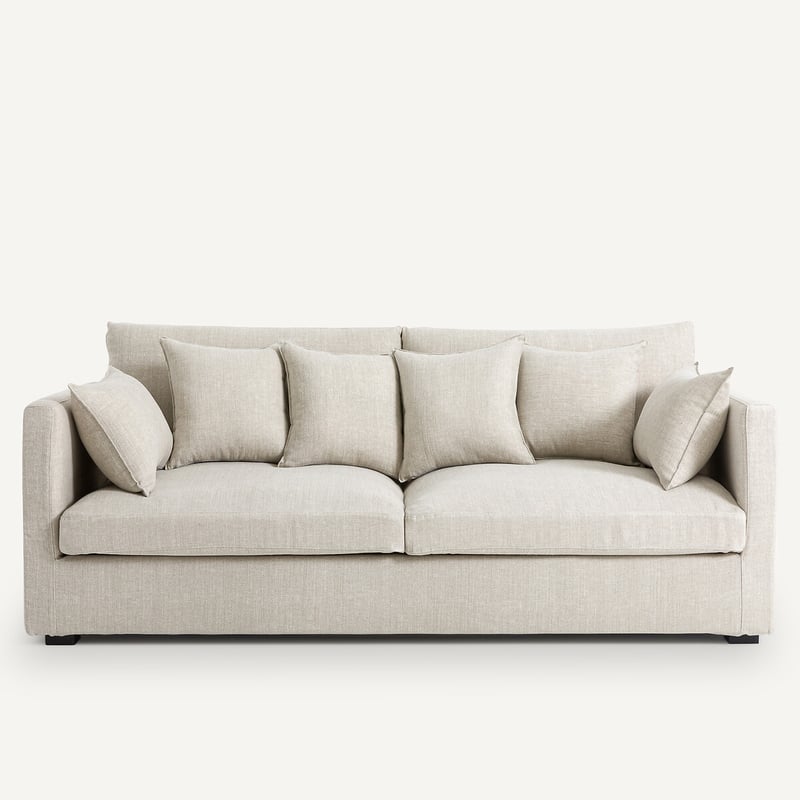 Am.pm Sofa, 3-, 4- Oder 5-sitzer, Aus Baumwolle Und Leinen, Néo Kinkajou