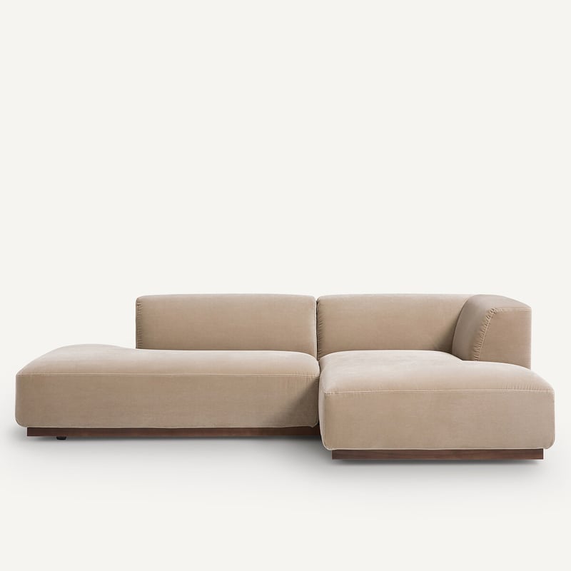 Am.pm Xl-ecksofa Jacopo Mit Ecke Rechts, Samt