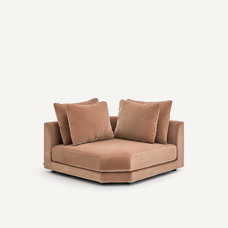 Am.pm Modulares Ecksofa Aus Samt, Tiberio